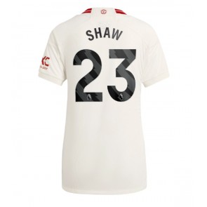 Manchester United Luke Shaw #23 Dámské Alternativní Dres 2023-24 Krátký Rukáv